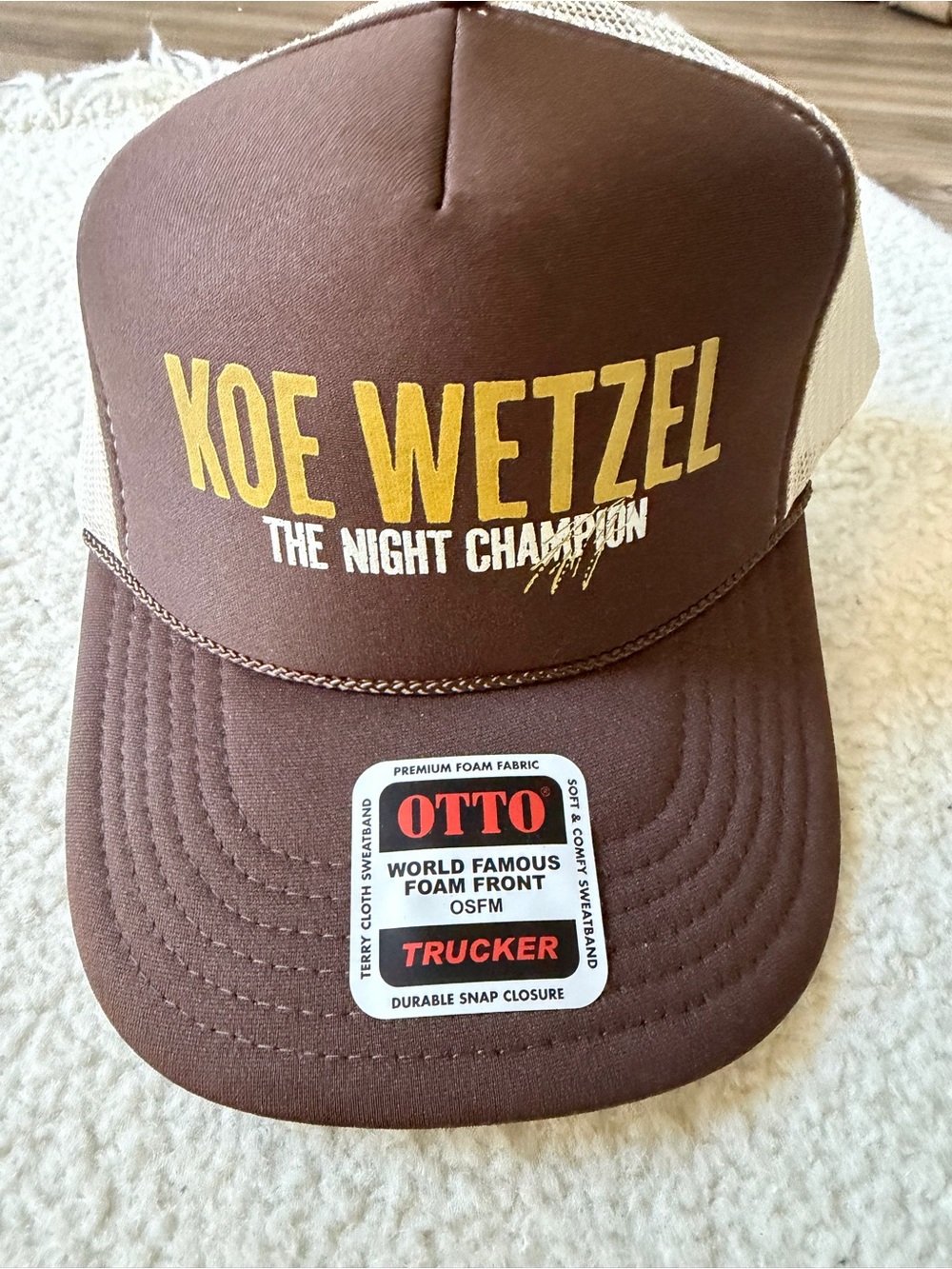 Koe Wetzel Trucker Hat The Night Champion  Exclusive Listening Party Nashville